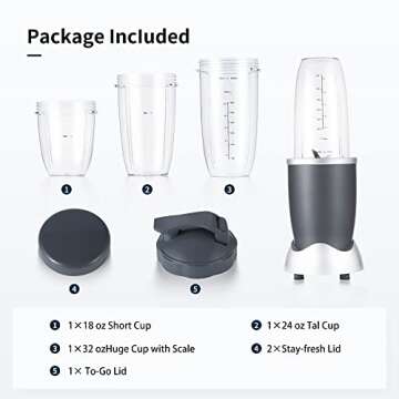 Replacement Cups Kit 18oz Short Cup 24oz Tall Cup 32oz Colossal Cup with Flip-Top To-Go Lid and Stay...