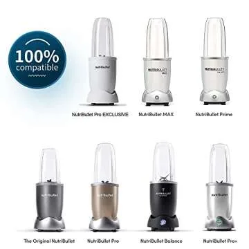 Replacement Cups Kit 18oz Short Cup 24oz Tall Cup 32oz Colossal Cup with Flip-Top To-Go Lid and Stay-Fresh Resealable Lid Compatible with NutriBullet 600w and Pro 900w Blenders