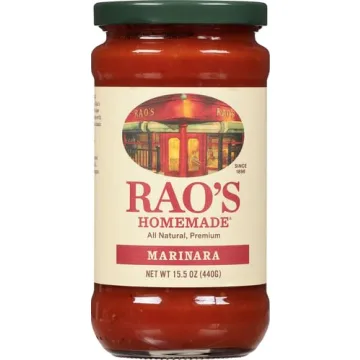 Rao's Homemade Marinara Sauce, 15.5 oz, Tomato Sauce, All Purpose, Keto Friendly Pasta Sauce, Premium Quality, Tomatoes from Italy and Olive Oil