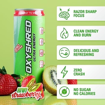 EHP Labs OxyShred - Zero Sugar Energy Drink with Vitamin C