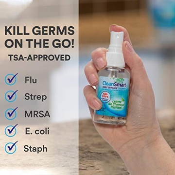 CleanSmart Disinfectant Spray - Kills 99.9% of Germs, TSA-Approved
