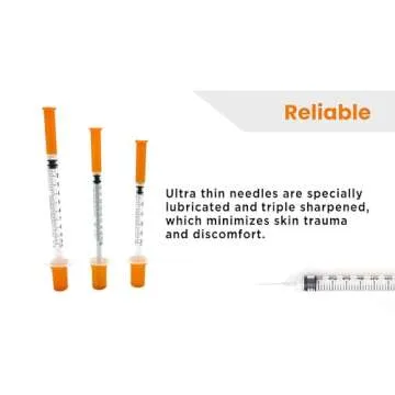 BH Supplies Insulin Syringes U-100 31G 1ml/cc 5/16" (8mm) Pack of 100 Pcs
