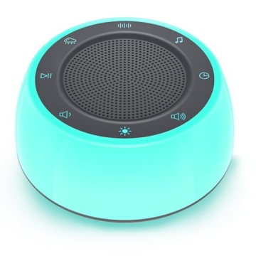 Jack & Rose White Noise Machine - 16 Soothing Sounds & Night Light for Baby Sleep