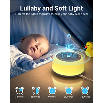 Jack & Rose White Noise Machine for Baby Sleep with Night Light