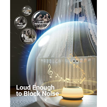 Jack & Rose White Noise Machine for Baby Sleep with Night Light