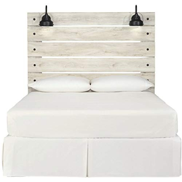 Farmhouse Queen Headboard with USB and Sconces | Cambeck
