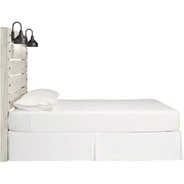 Farmhouse Queen Headboard with USB and Sconces | Cambeck