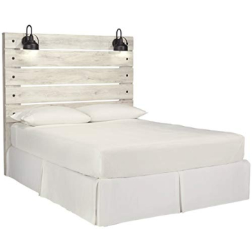 Farmhouse Queen Headboard with USB and Sconces | Cambeck