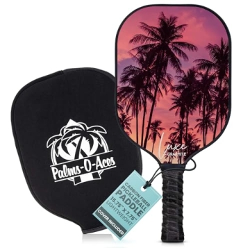 Palms-O-Aces Luxe Graphite Pickleball Paddle – Lightweight & Durable for All Players with Neoprene...