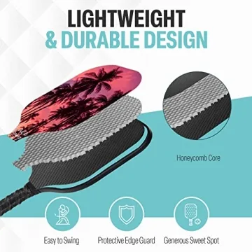 Palms-O-Aces Luxe Graphite Pickleball Paddle - Lightweight & Stylish