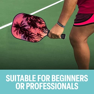 Palms-O-Aces Luxe Graphite Pickleball Paddle - Lightweight & Stylish