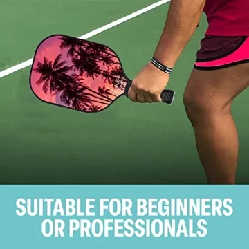 Palms-O-Aces Luxe Graphite Pickleball Paddle - Lightweight & Stylish