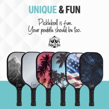 Palms-O-Aces Luxe Graphite Pickleball Paddle - Lightweight & Stylish