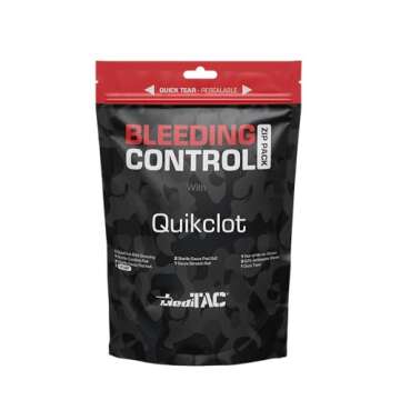 MEDITAC Bleeding Control Zip Pack with QuikClot and Celox