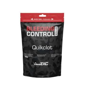MEDITAC Bleeding Control Zip Pack with QuikClot and Celox