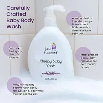 Just Hatched Sleepy Baby Wash - Calming Essential Oils for Babies