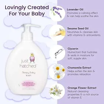 Just Hatched Sleepy Baby Wash for Soothing Bedtime Routines