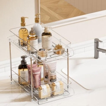 Vtopmart 2 Tier Clear Organizers for Home Organization