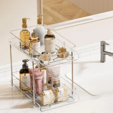 Vtopmart 2 Tier Clear Organizers for Home Organization