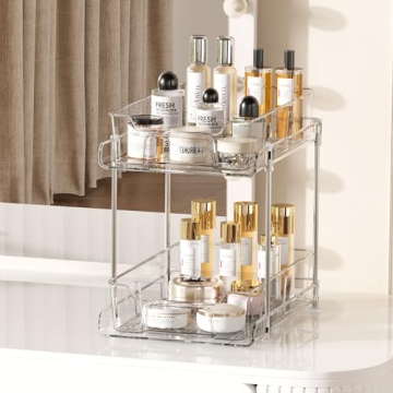 Vtopmart 2 Tier Clear Organizers for Home Organization