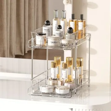 Vtopmart 2 Tier Clear Organizers for Home Organization