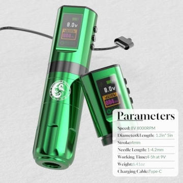 Wormhole Wireless Tattoo Machine Kit for Professionals