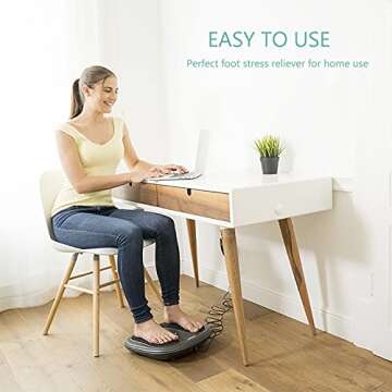 QUINEAR Foot Massager with Heat, Infrared Heated Shiatsu Foot Massage Machine- Electric Kneading Fee...