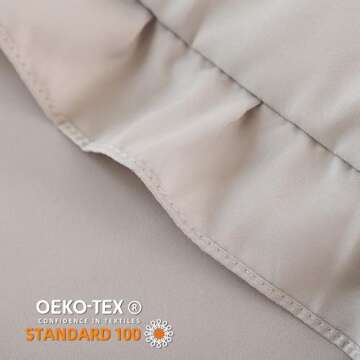 JANZAA Oatmeal Twin Ruffled Soft Twin Size Bed Set Vintage Farmhouse Bed Comforter Set Shabby Fluffy Bedding (1 Comforter Set and 1 Pillowcase)