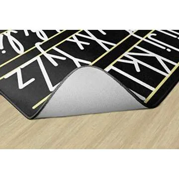 Flagship Carpets Handwriting Samplers ABC Kids Rug 7'6" x 12'