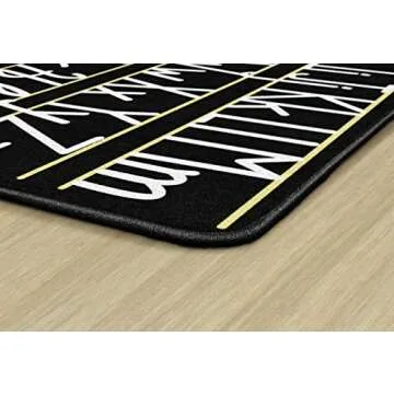 Flagship Carpets Handwriting Samplers ABC Kids Rug 7'6" x 12'