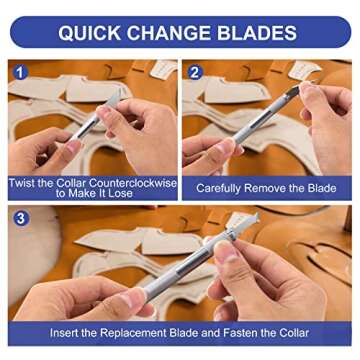 18pc Precision Utility Craft Knife Set for Artists and Crafters