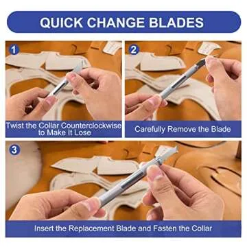 18pc Precision Utility Craft Knife Set for Artists and Crafters