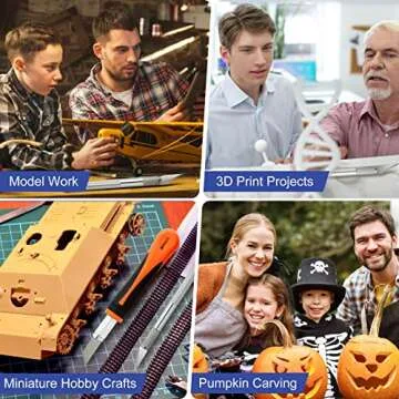 18pc Precision Utility Craft Knife Set for Artists and Crafters