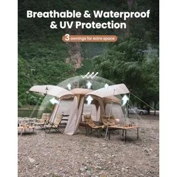 KingCamp Instant Cabin Tent for 4-6 Adults Easy Setup