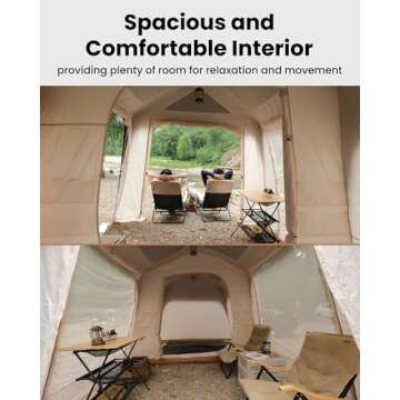 KingCamp Instant Cabin Tent for 4-6 Adults Easy Setup