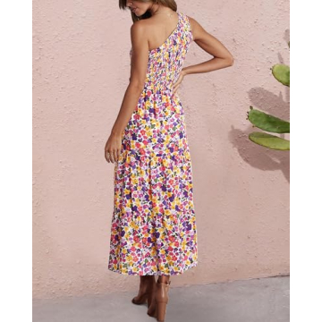 BTFBM One Shoulder Summer Dress for Stylish Women