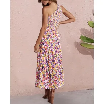 BTFBM One Shoulder Summer Dress for Stylish Women