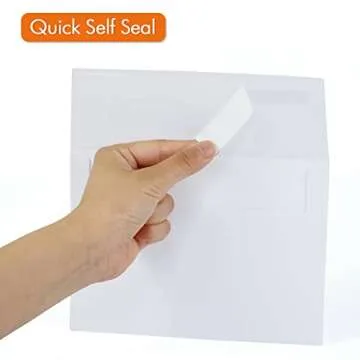 A6 White Envelopes 4X6 100 Pack - Quick Self Seal,For 4x6 Cards| Perfect for Weddings, Invitations, Photos, Graduation, Baby Shower| 6.5 x 4.75 Inches (A6)