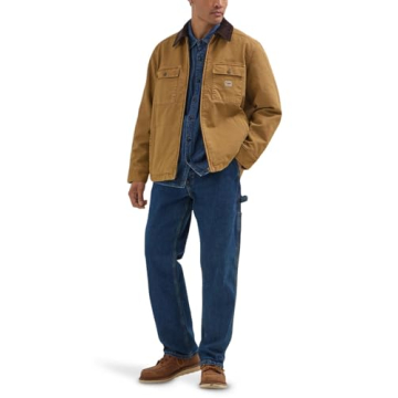 Lee Men's Workwear Quilted Jacket - Durable Glazed Ginger Style