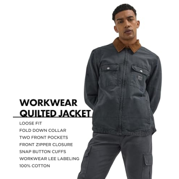 Lee Quilted Workwear Jacket for Men - Durable & Stylish