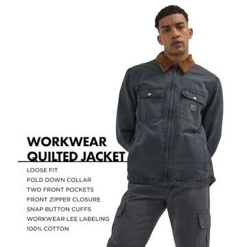 Lee Quilted Workwear Jacket for Men - Durable & Stylish