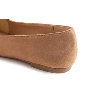 FEVERSOLE Women's Loafer Flat Pointed Fashion Slip On Comfort Driving Office Shoes