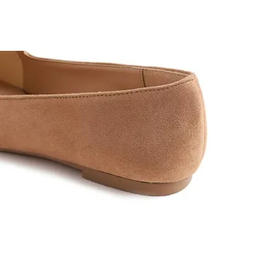 FEVERSOLE Women's Loafer Flat Pointed Fashion Slip On Comfort Driving Office Shoes