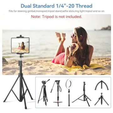 iPad Tripod Mount Adapter for Phones and Tablets