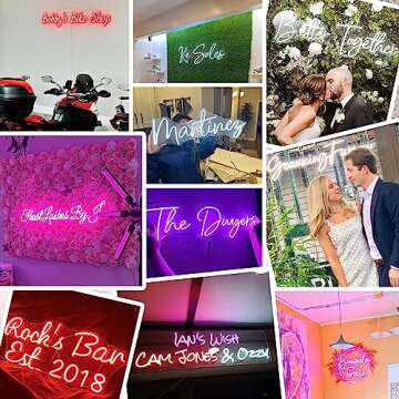 Custom Led Neon Signs for Wall Decor, Personalised Neon Lights Sign for Wedding Party Birthday Gift Name Bedroom Home Man Cave Bar Game Room(Optional 26" to 55")