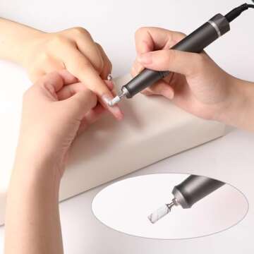 BQAN Sanding Bands for Nail Drills - 100pcs Small Bands 180 Grit