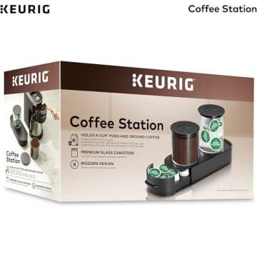 Keurig K-Cup Pod & Ground Coffee Storage Unit, Coffee Storage, Holds up to 12 ounces of Ground Coffe...