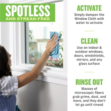 E-Cloth Window Cleaner Kit for Streak-Free Glass Cleaning