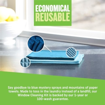 E-Cloth Window Cleaner Kit for Streak-Free Glass Cleaning