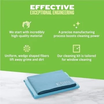 E-Cloth Window Cleaner Kit for Streak-Free Glass Cleaning